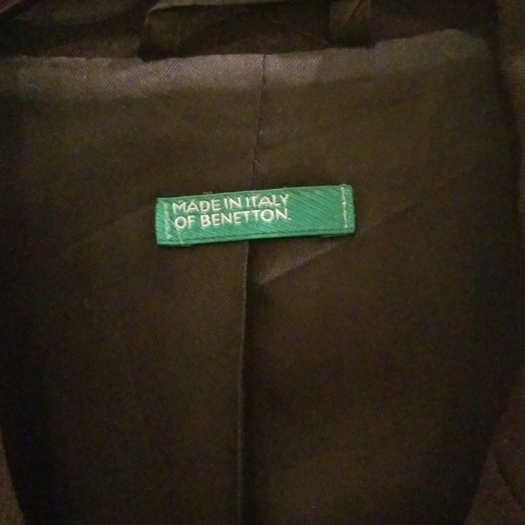 Benetton, Black, classic suit jacket - Picture 2 of 3